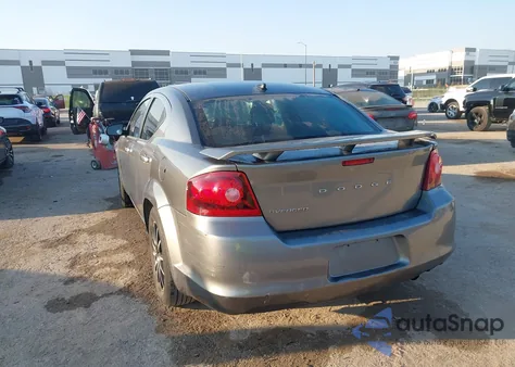 2013 Dodge Avenger Se from USA, damaged, VIN 1C3CDZAB9DN752900